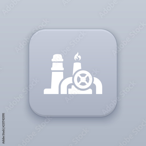 Industrial, Factory button, best vector