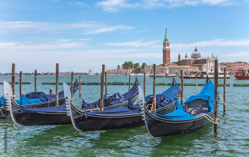 Gondolas on the grand canal