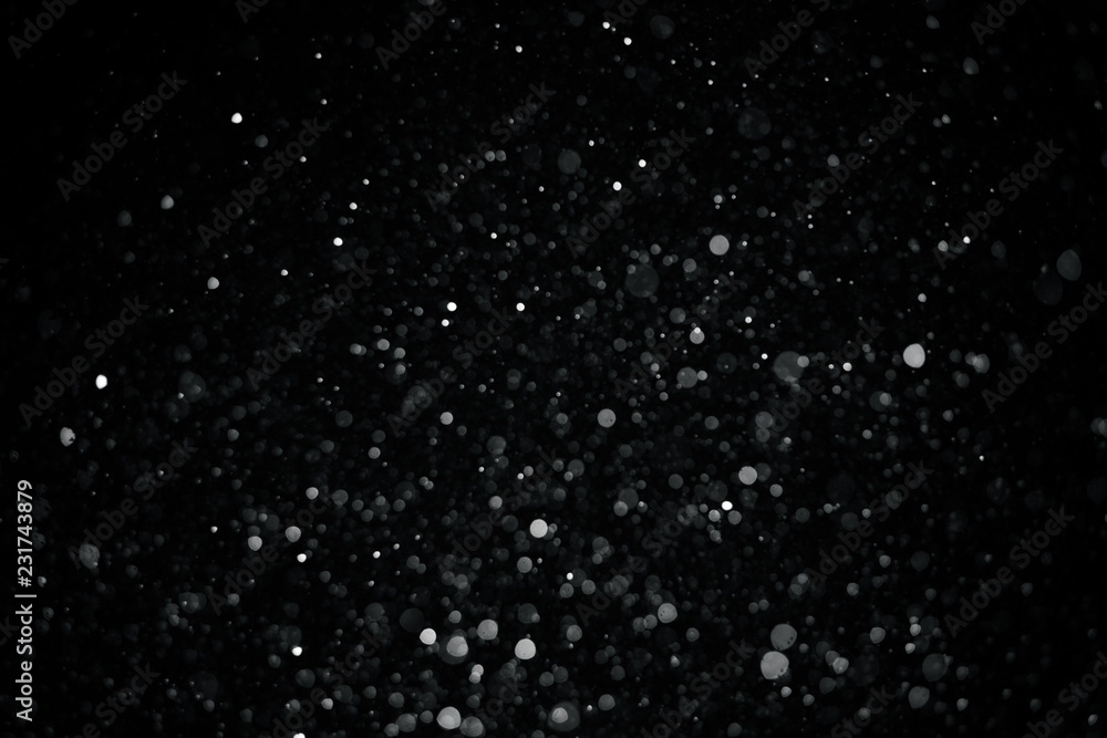 Black bokeh texture on black background Black bokeh texture on black background