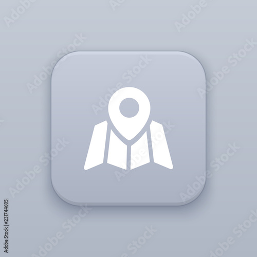 Mark, Map, Pin button, best vector