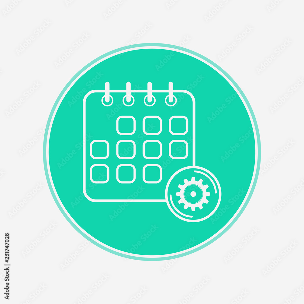 Calendar vector icon sign symbol Calendar vector icon sign symbol