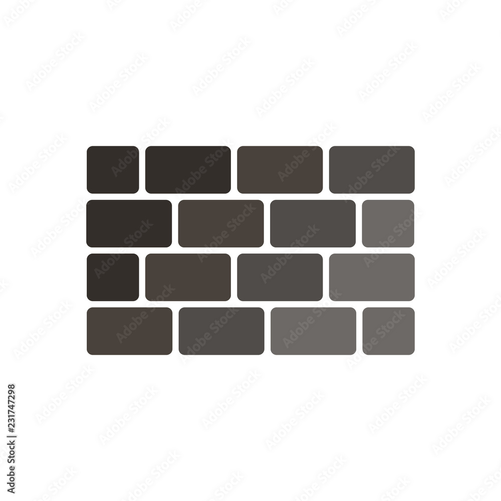 Bricks icon. vector illustration Bricks icon. vector illustration