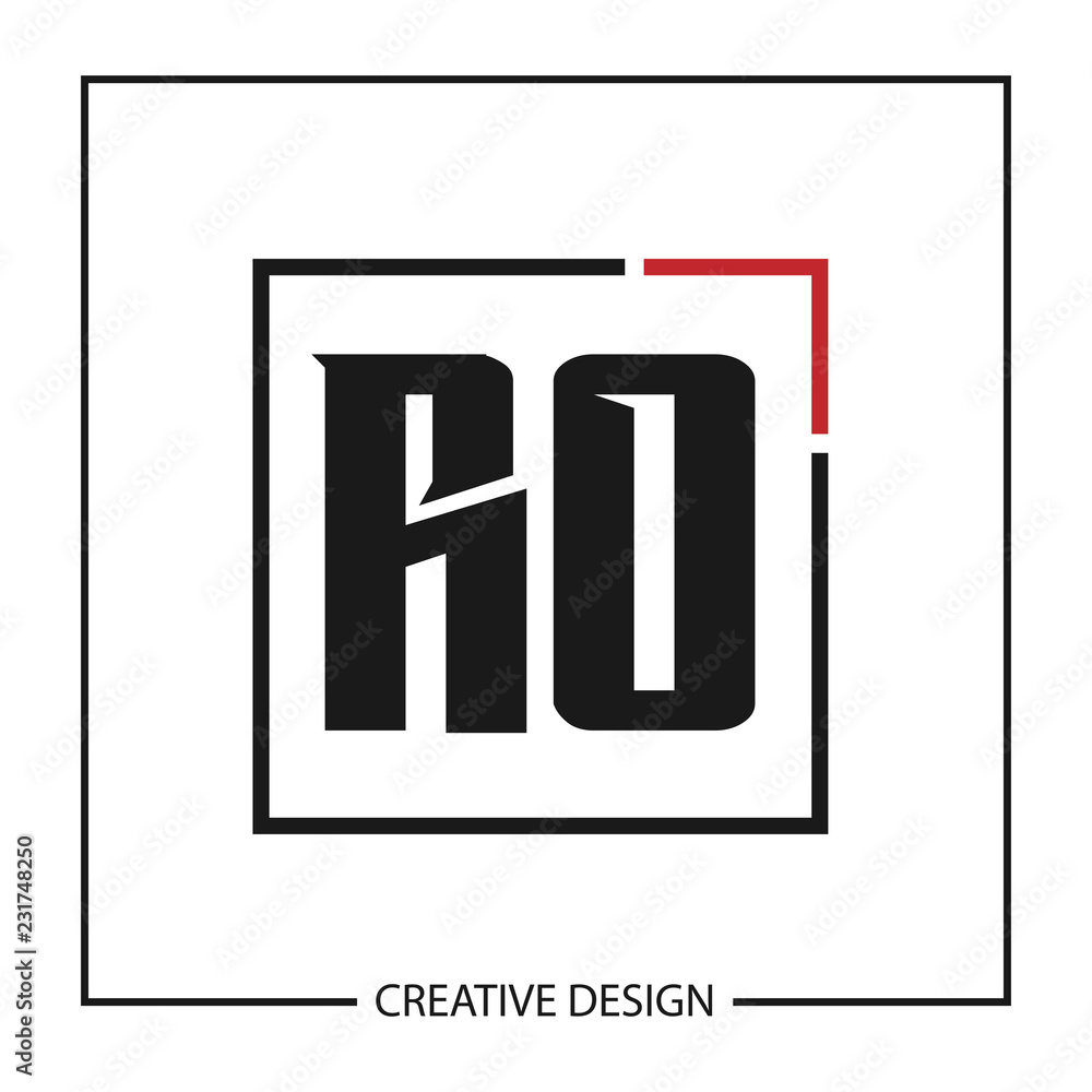 Initial Letter RO Logo Template Design Vector Illustration Initial Letter RO Logo Template Design Vector Illustration