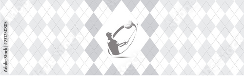 Fabric pattern golf illustration