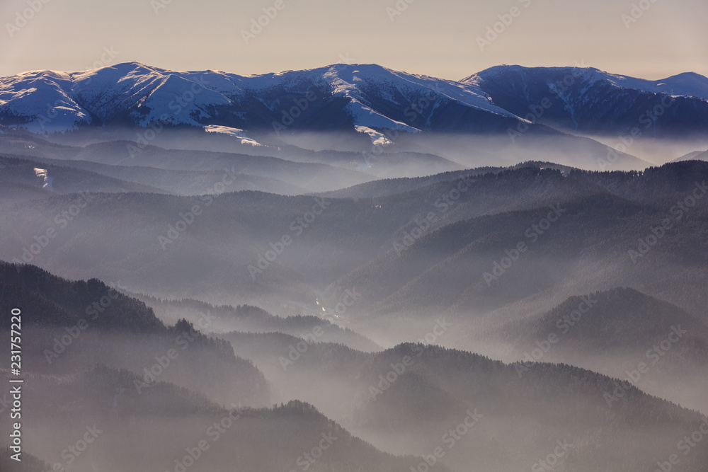 mountain landscape in winter
