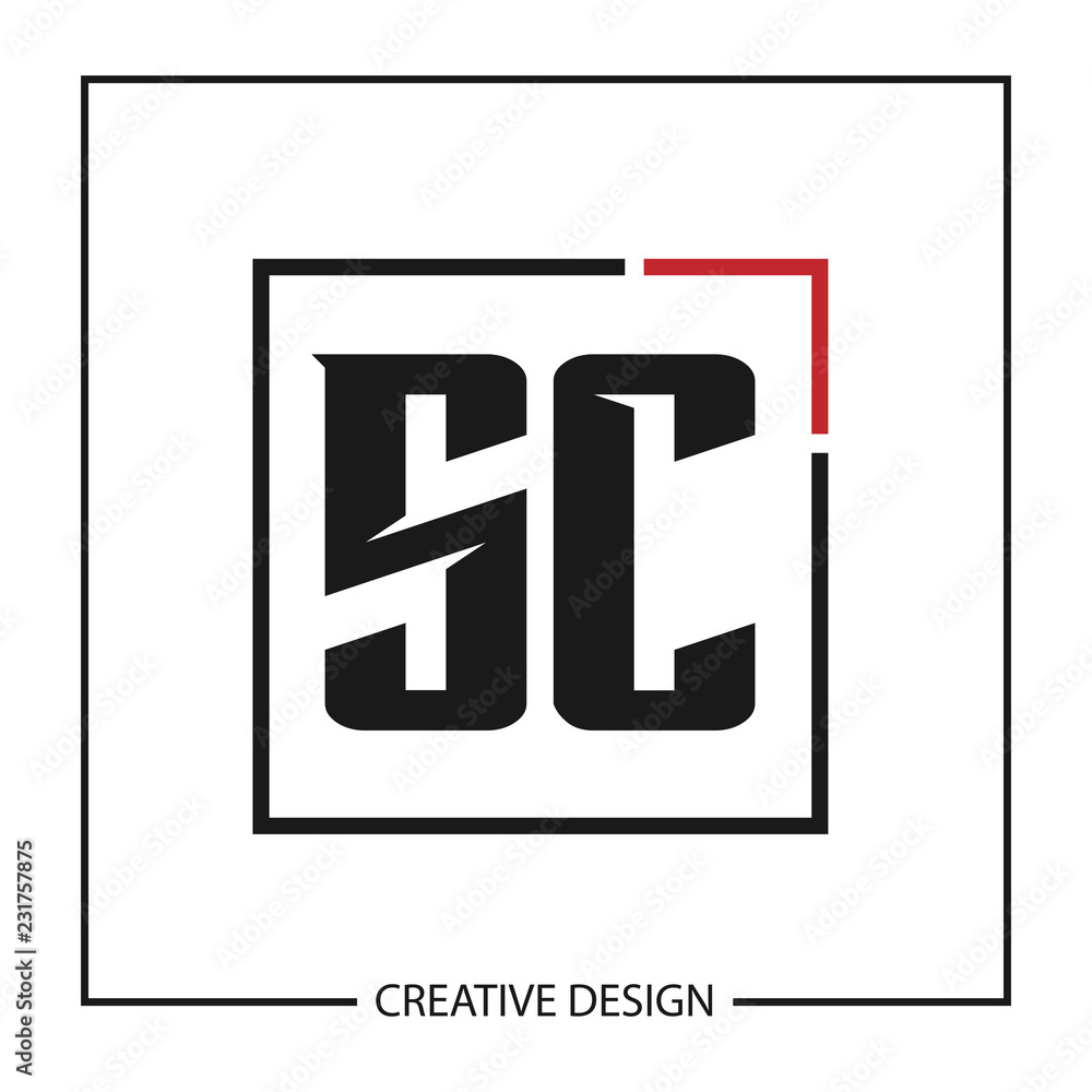 Initial Letter SC Logo Template Design Vector Illustration Initial Letter SC Logo Template Design Vector Illustration