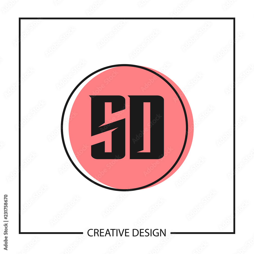Initial Letter SD Logo Template Design Vector Illustration Initial Letter SD Logo Template Design Vector Illustration