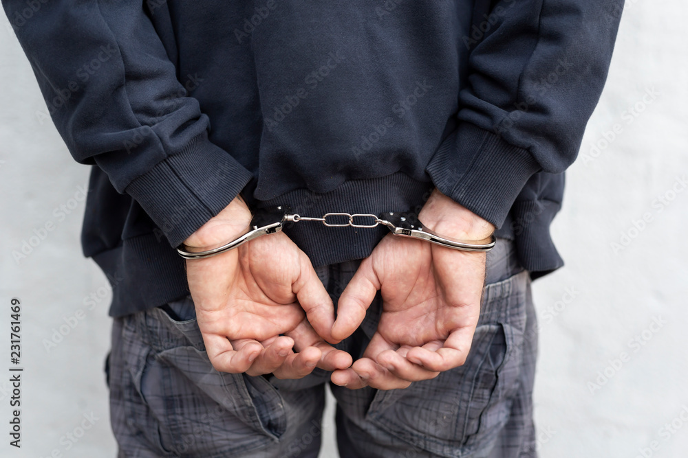 Criminal under arrest Criminal under arrest