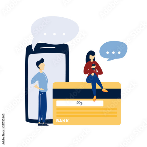 Mobile payment concept. Making money transaction on digital device