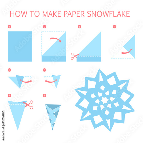 How to make christmas white snowflake diy