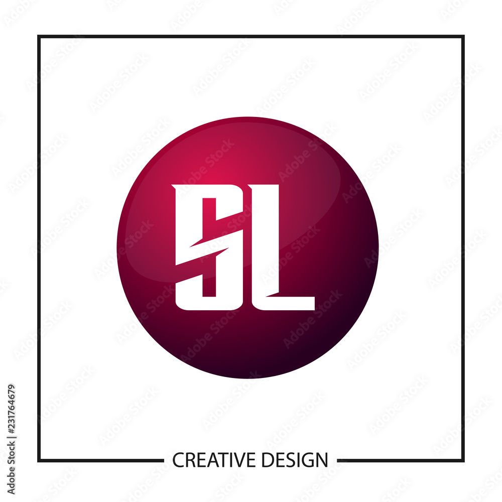 Initial Letter SL Logo Template Design Vector Illustration Initial Letter SL Logo Template Design Vector Illustration