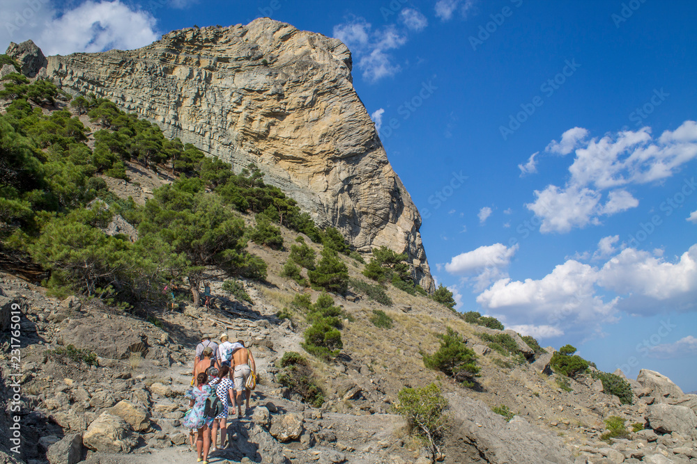 Fototapeta premium Sudak, Crimea, Golitsyn Trail, Novyy Svet