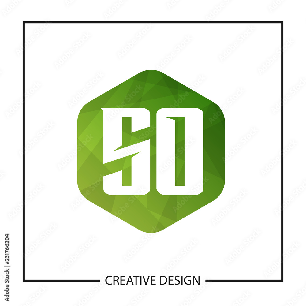 Initial Letter SO Logo Template Design Vector Illustration