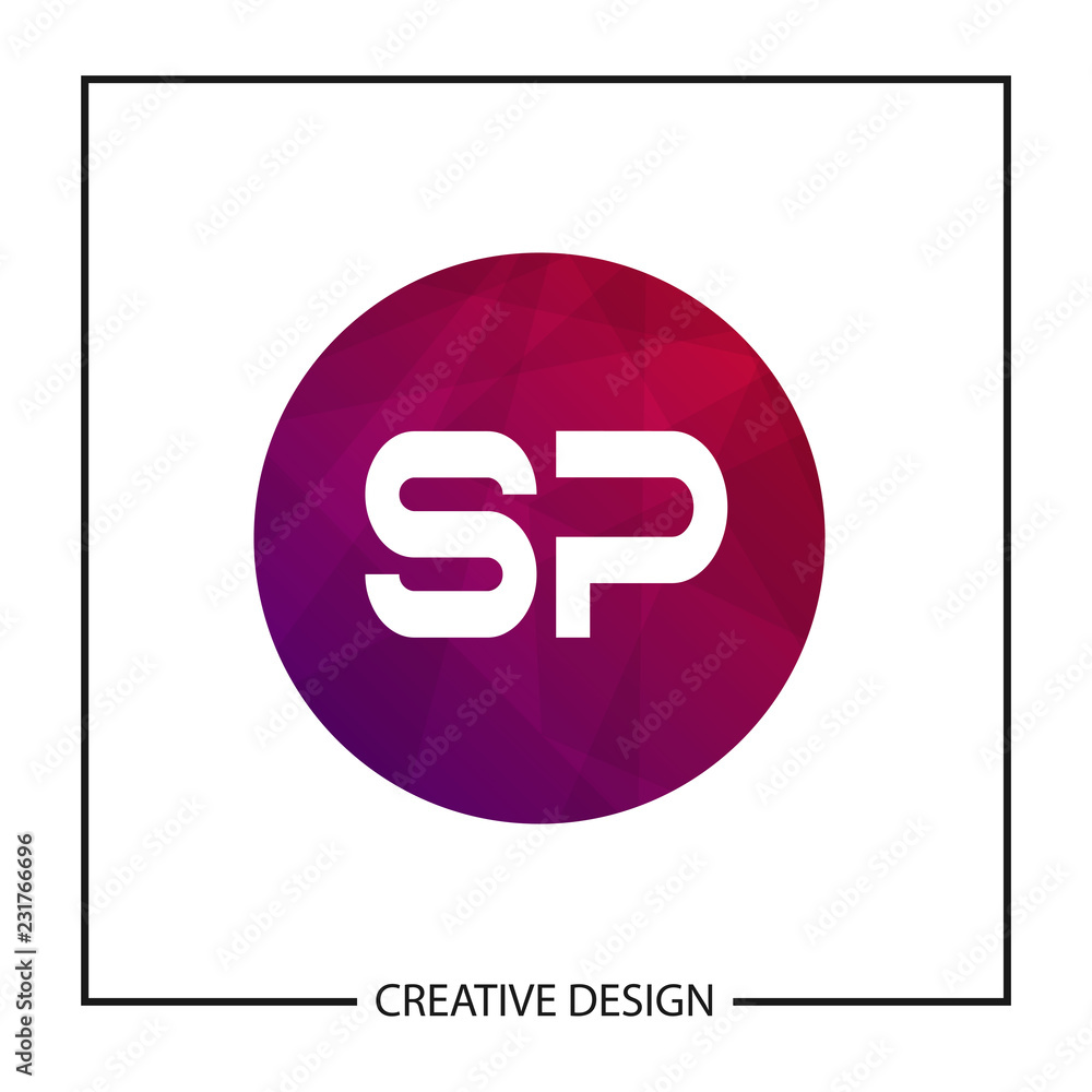 Obraz premium Initial Letter SP Logo Template Design Vector Illustration