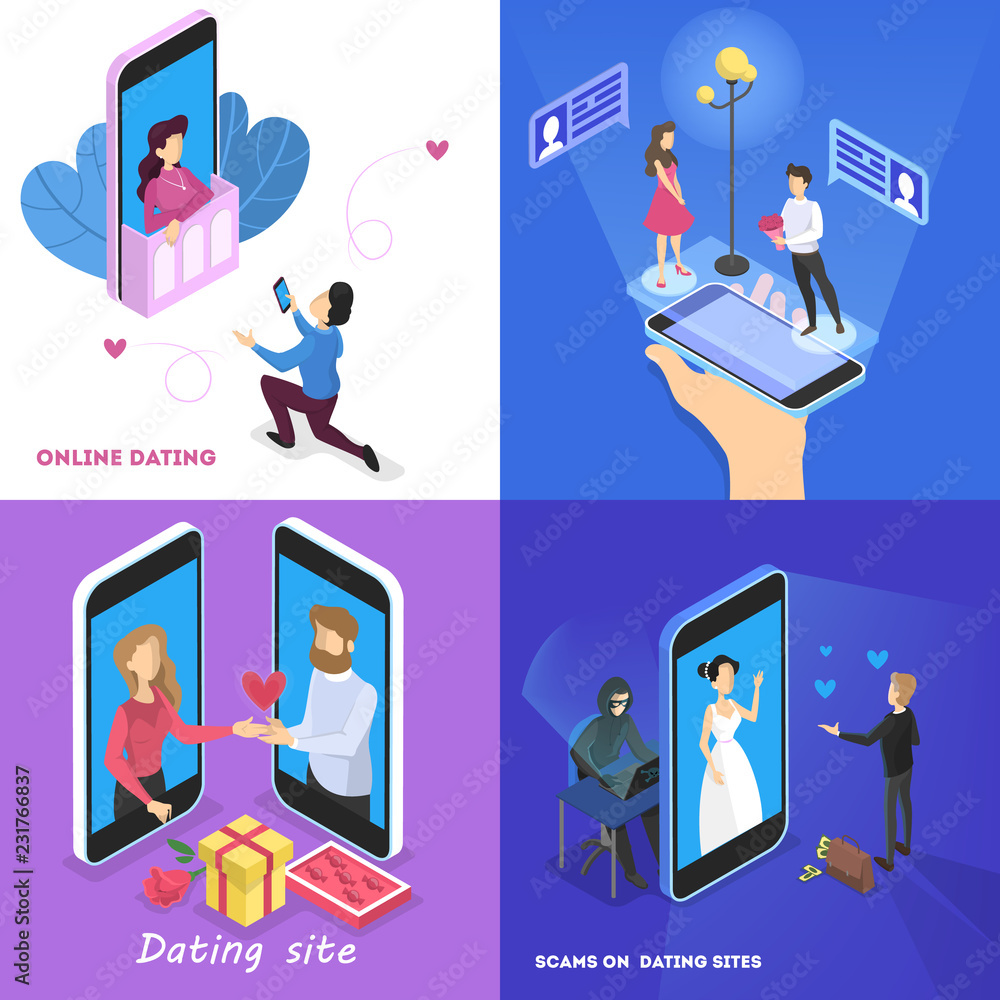 Online dating app. Virtual relationship and love. Online dating app. Virtual relationship and love.