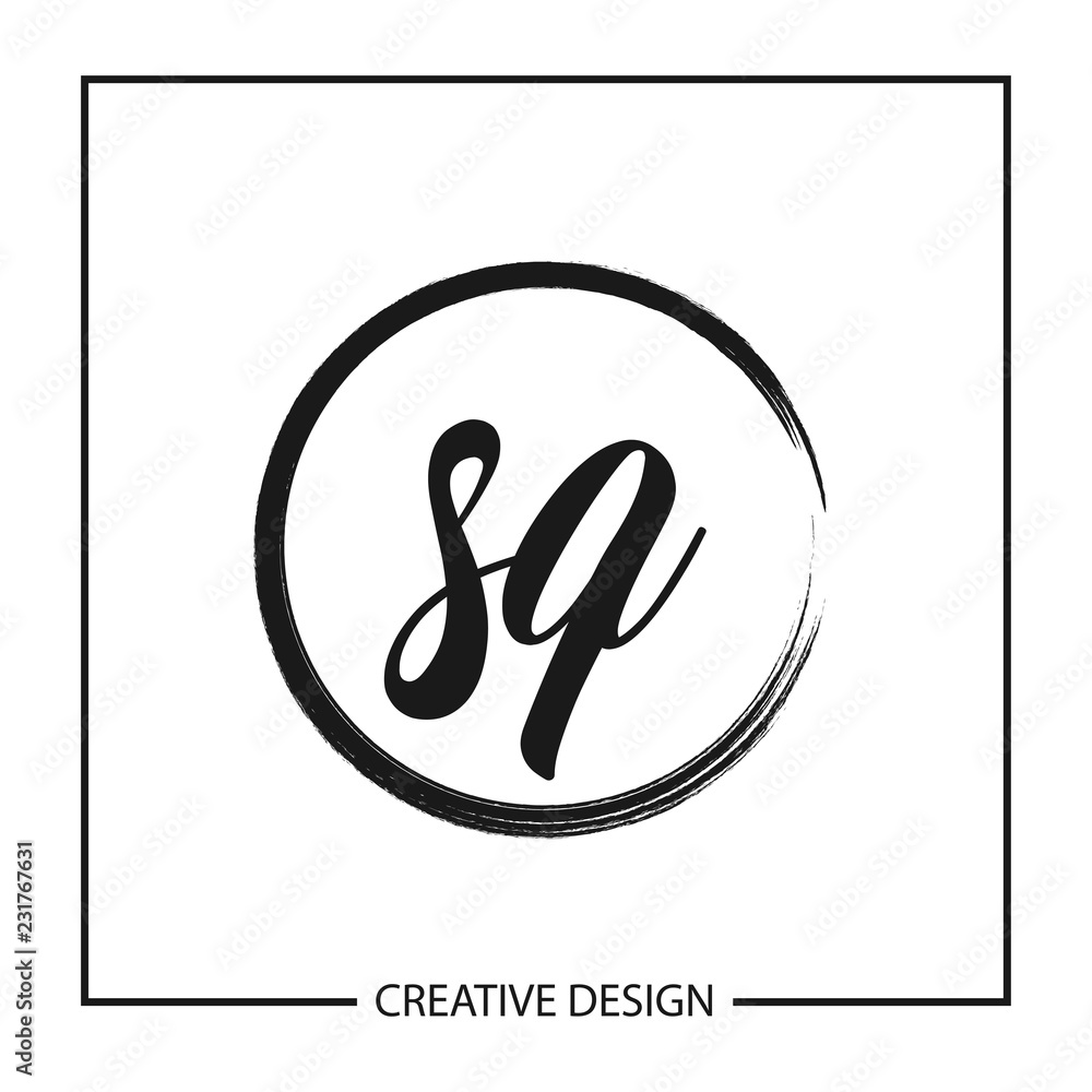 Initial Letter SQ Logo Template Design Vector Illustration Initial Letter SQ Logo Template Design Vector Illustration