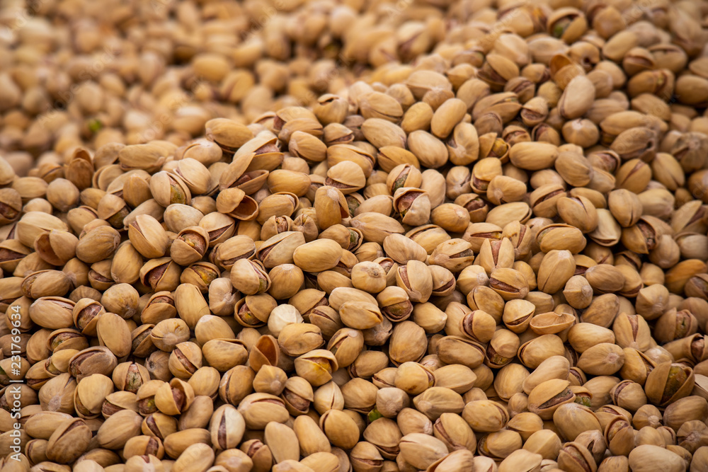 Fototapeta premium pile of pistachio nuts
