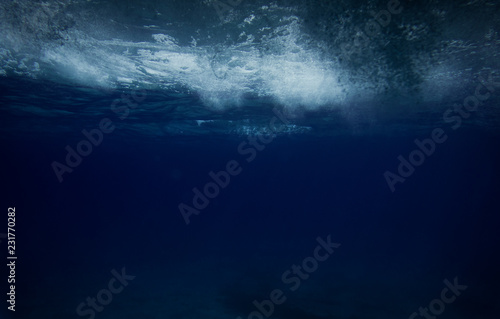 underwater ocean. storm. Mystic.
