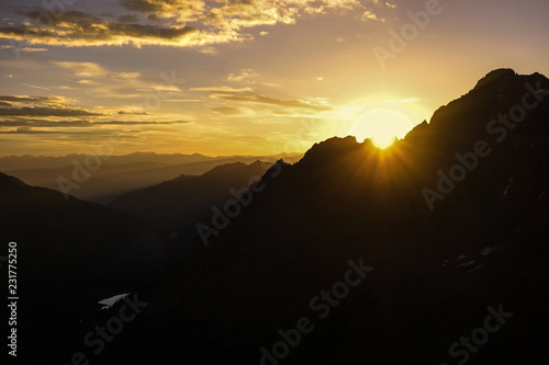 Obraz na płótnie Sunrise over Pyramid Peak, Near Aspen, Colorado Rocky Mountains w salonie