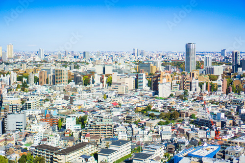 Tokyo cityscape on a sunny day