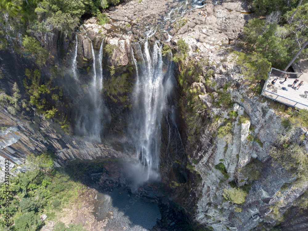 Minyon Falls near Byron bay Australia, over 100m tall