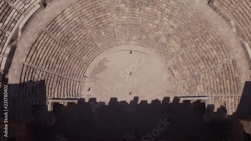  aerial view of izmir city historical places