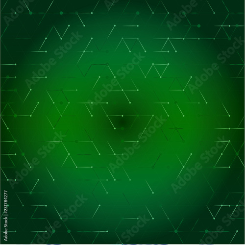 Green Triangle Grid Background