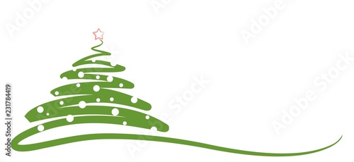 Christmas tree card layout 