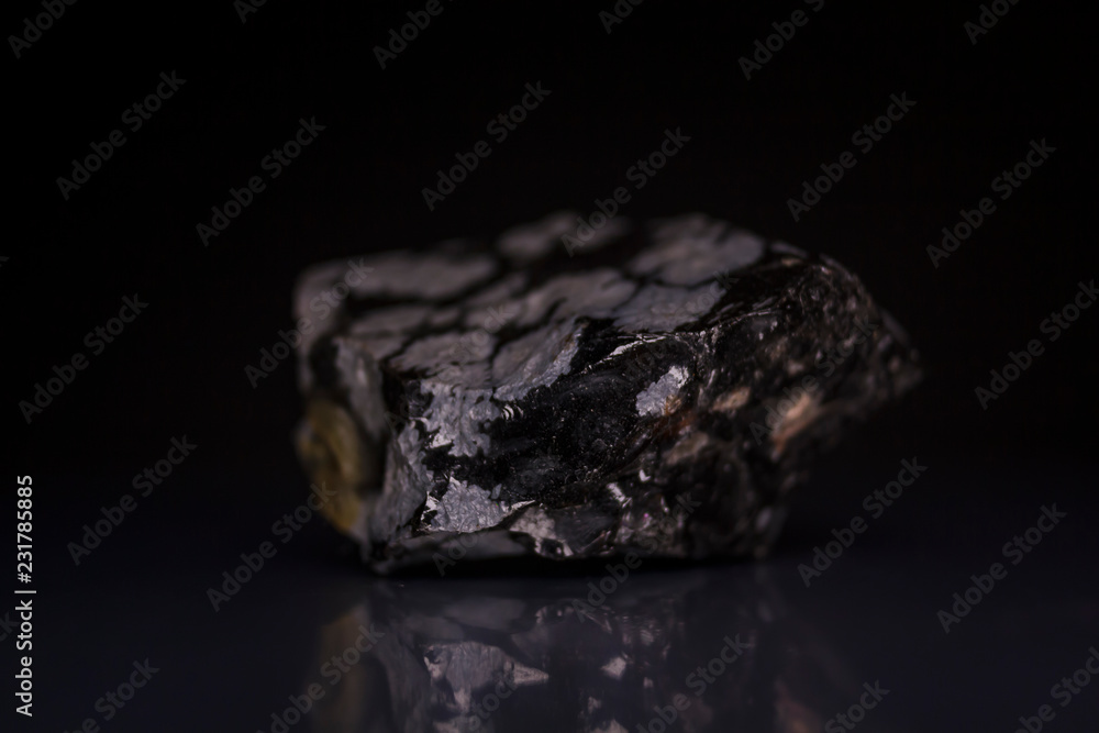 Natural volcanic glass - Snowflake Obsidian