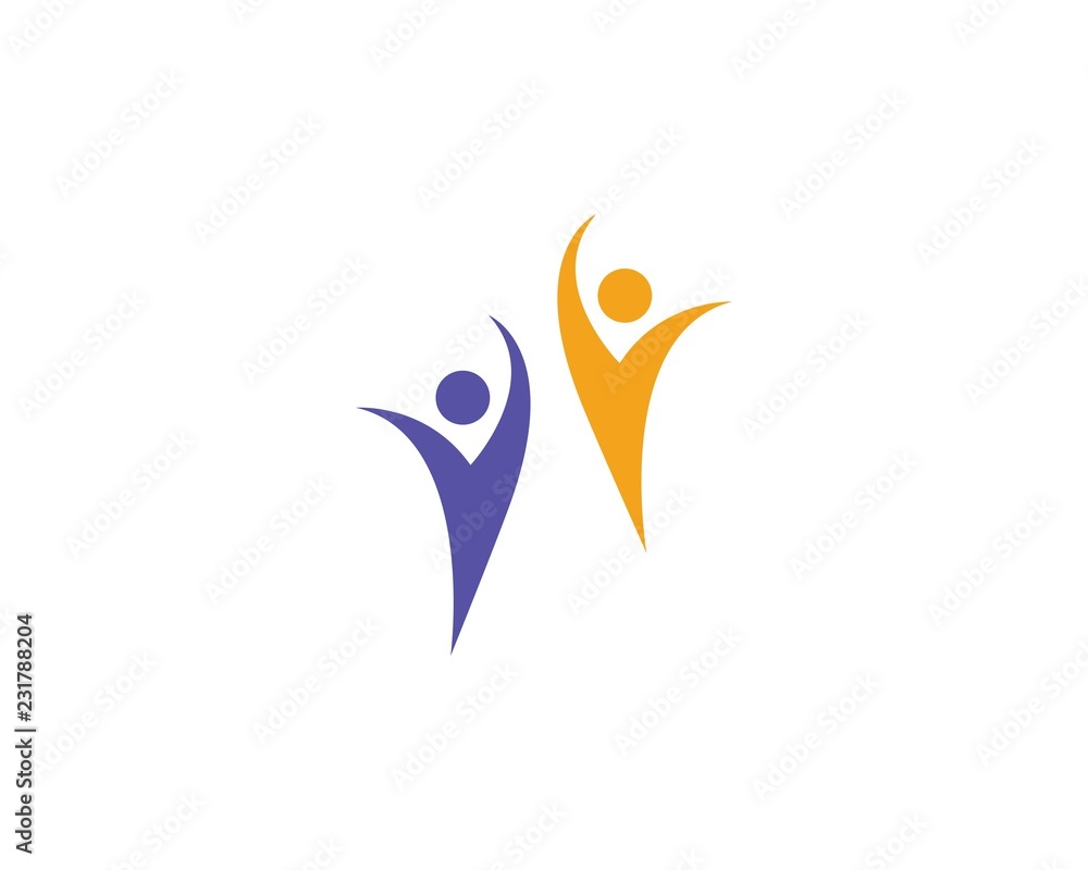 Adoption and community care Logo template Adoption and community care Logo template