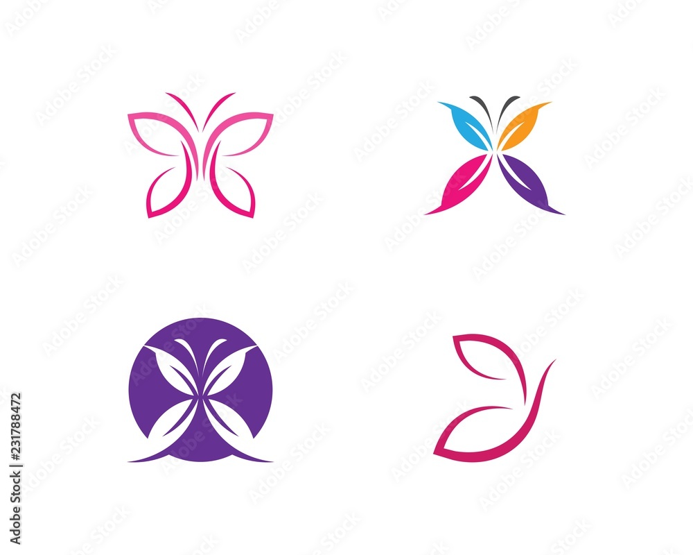 Obraz premium Butterfly Logo Template