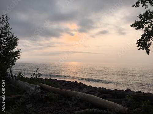 sunset on the beach