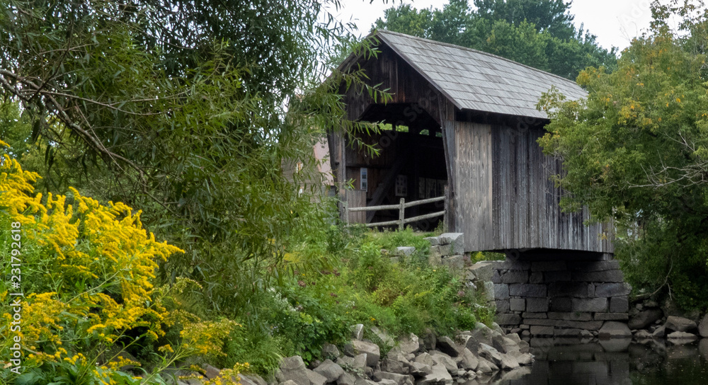 Covered Bridge in Greenbank Hollow Vermont