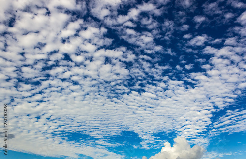 beautiful sky and clouds white and blue