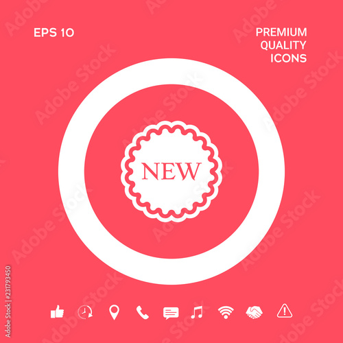 New offer icon. Graphic elements for your design