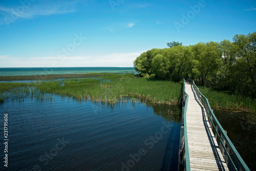 Bridge Lake Michigan © April