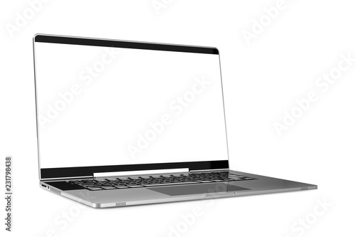 Laptop metallic mock-up