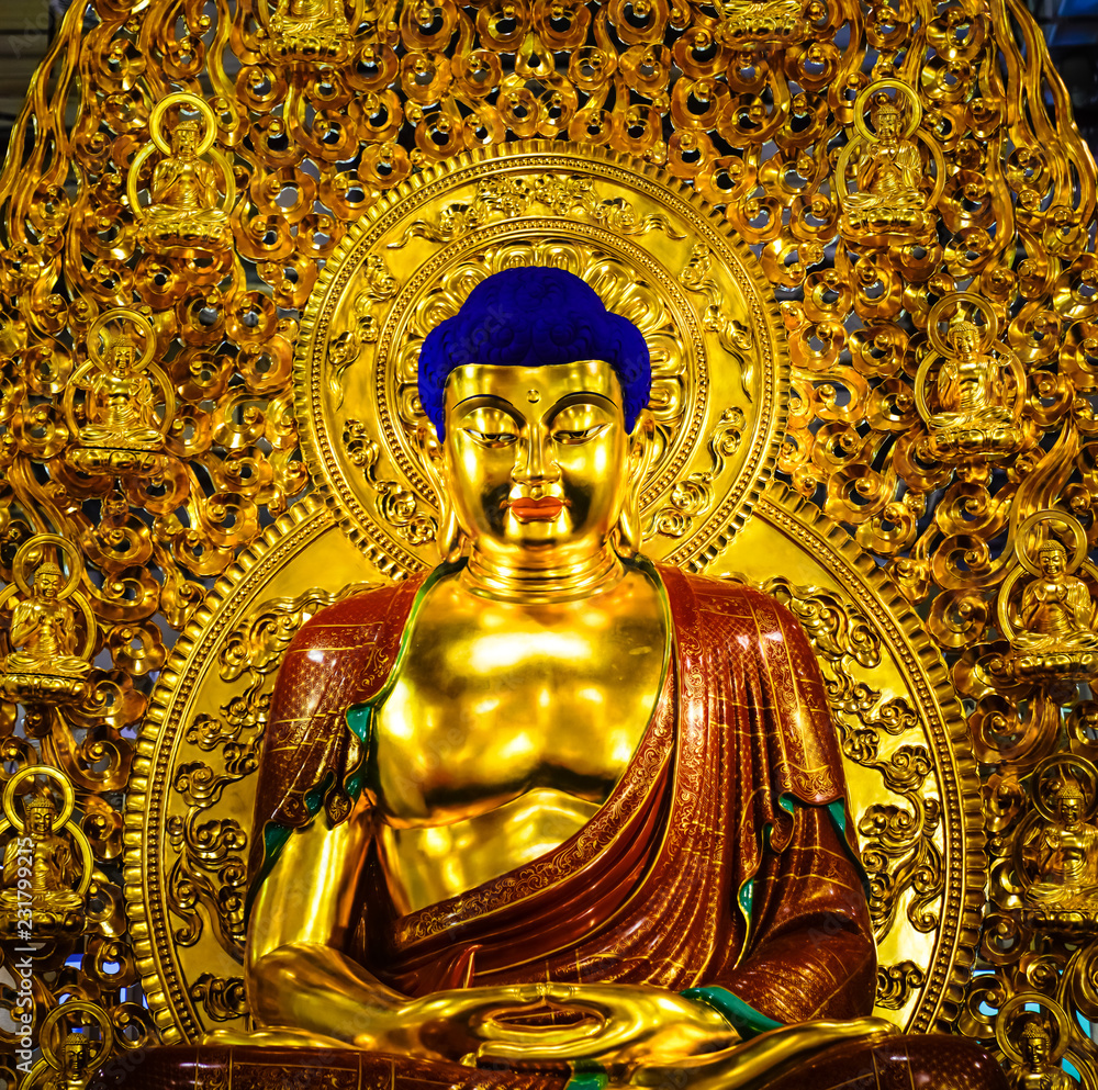 Obraz premium Statue of Chinese traditional deities