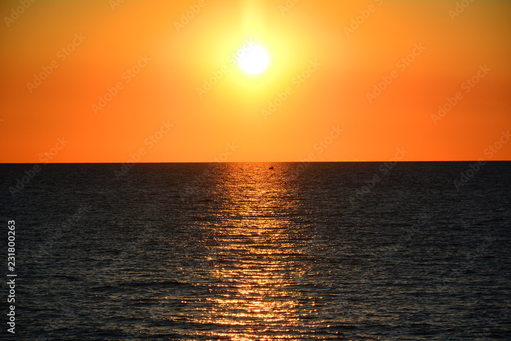 sunset over the sea 18