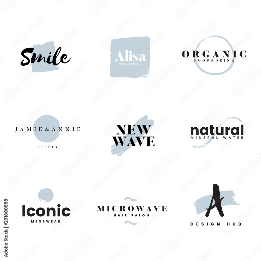 Collection of logos and branding vector Collection of logos and branding vector