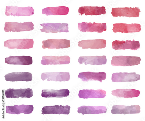 Colorful watercolor patch background vector