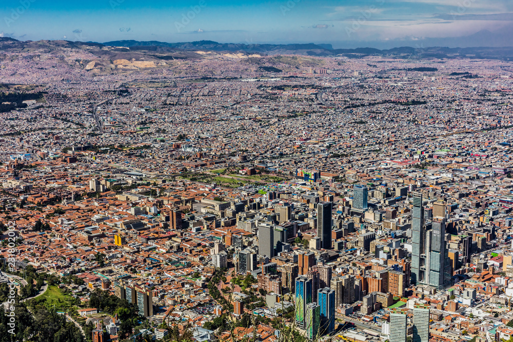 Fototapeta premium Bogota Skyline cityscape capital city of Colombia South America