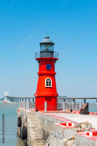 Guide lighthouse on Nanaodao, Shantou
