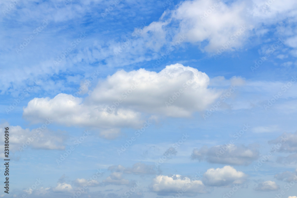 White clouds on sky ,nature background White clouds on sky ,nature background