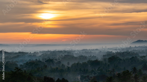 Morning Sun at Mt Merapi