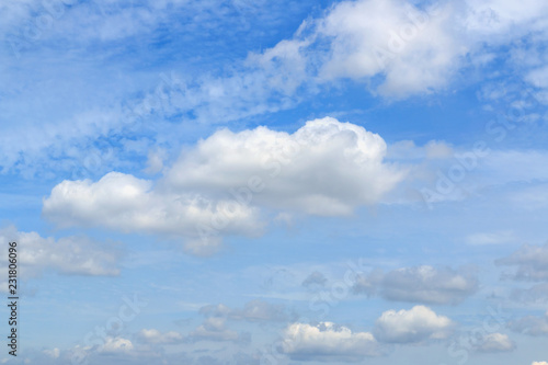 Fototapeta Naklejka Na Ścianę i Meble -  White  clouds on sky ,nature background