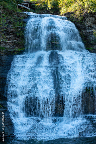 Shequaga fall on main street in Montour Falls New York