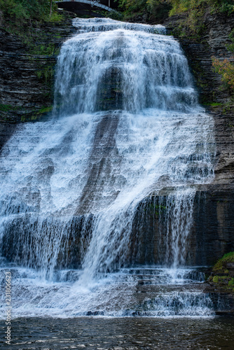 Shequaga fall on main street in Montour Falls New York