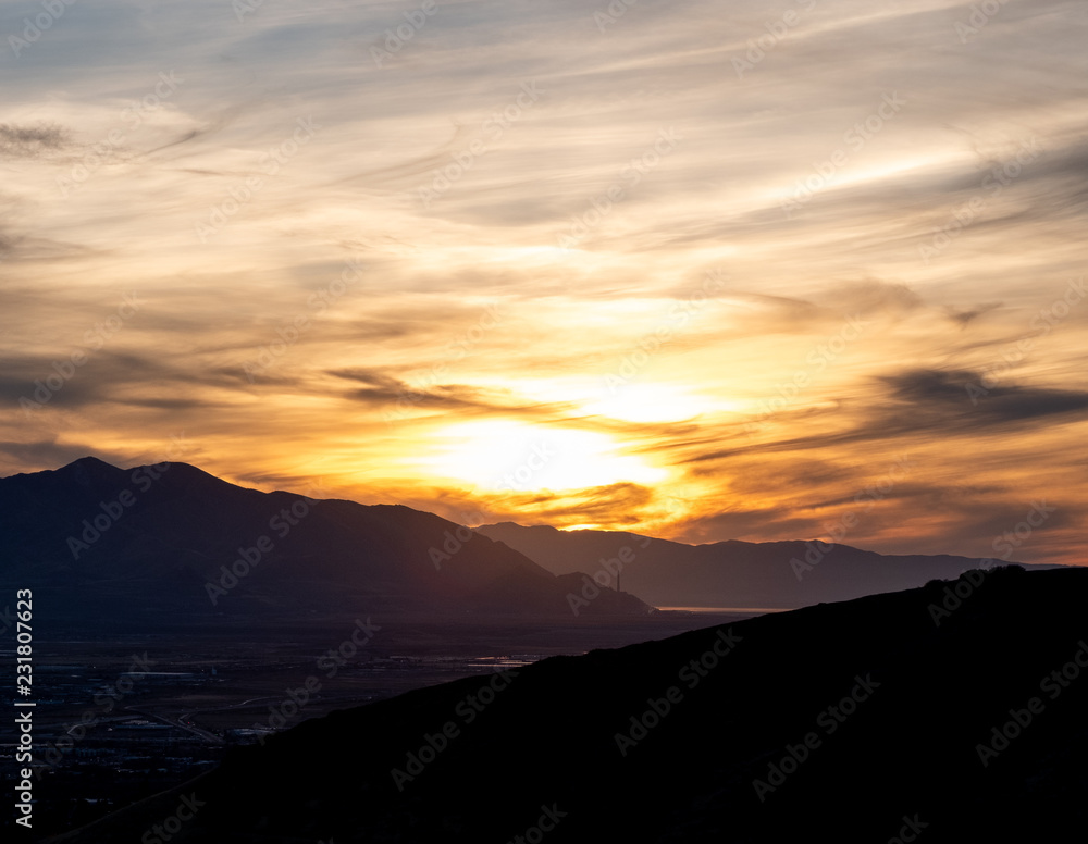 Sunset over Salt Lake 2