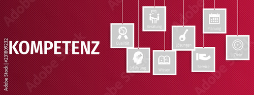 Banner Kompetenz mit ikone